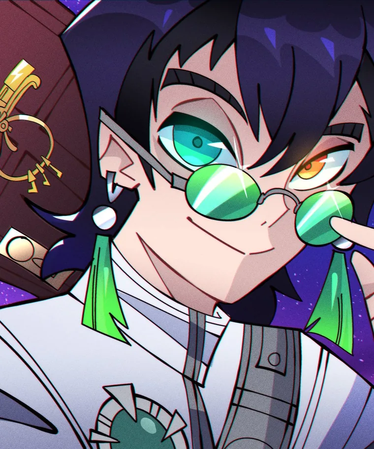Icon and profile picture commission example