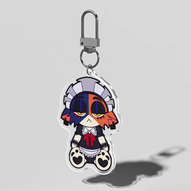 Maid Skull acrylic charm