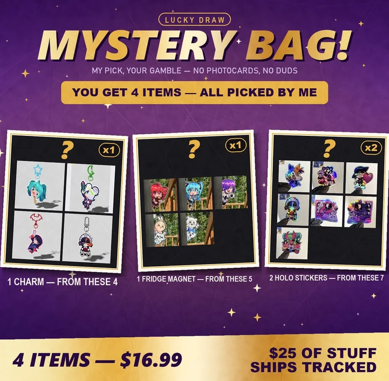 Mystery Bag - four items, picked by me